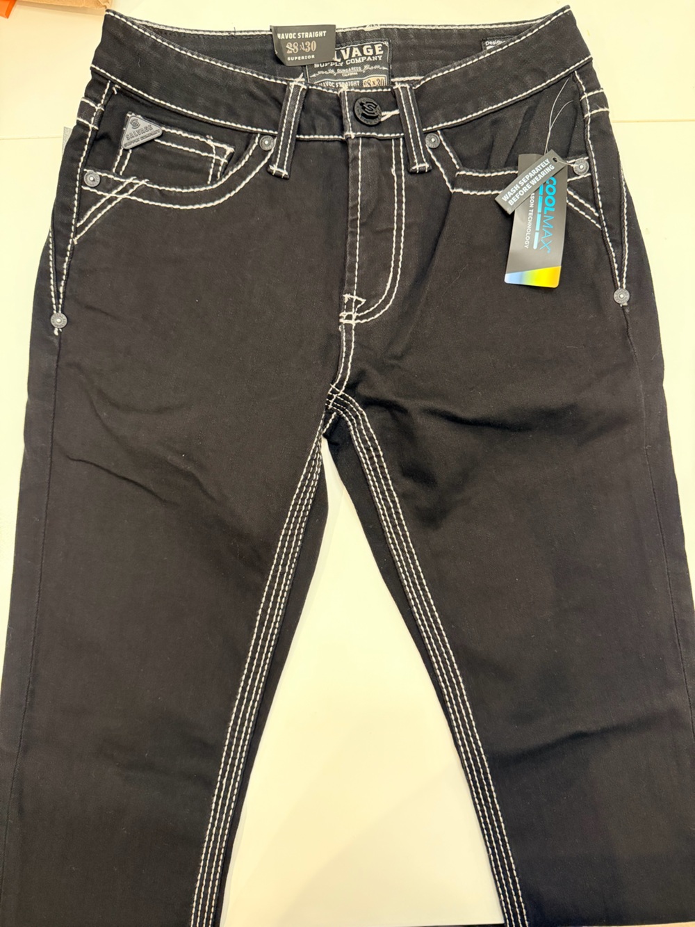 Salvage Men's Black Jeans